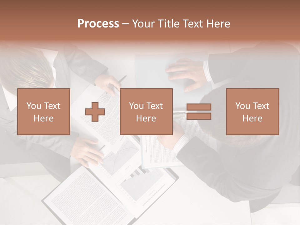 Text Partnership Collaboration PowerPoint Template