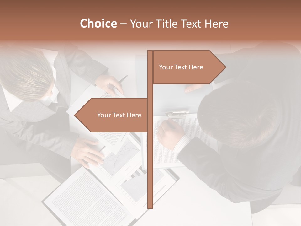 Text Partnership Collaboration PowerPoint Template
