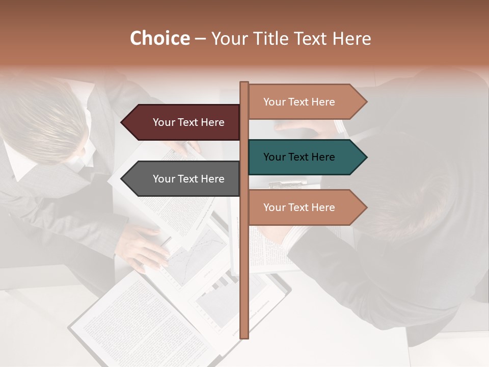 Text Partnership Collaboration PowerPoint Template