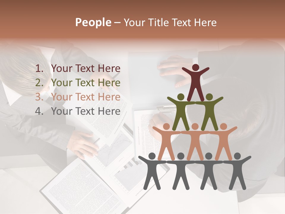 Text Partnership Collaboration PowerPoint Template