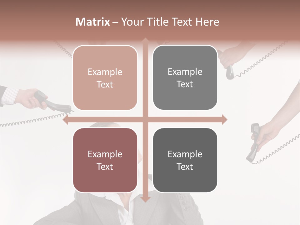 Lady Phone  PowerPoint Template