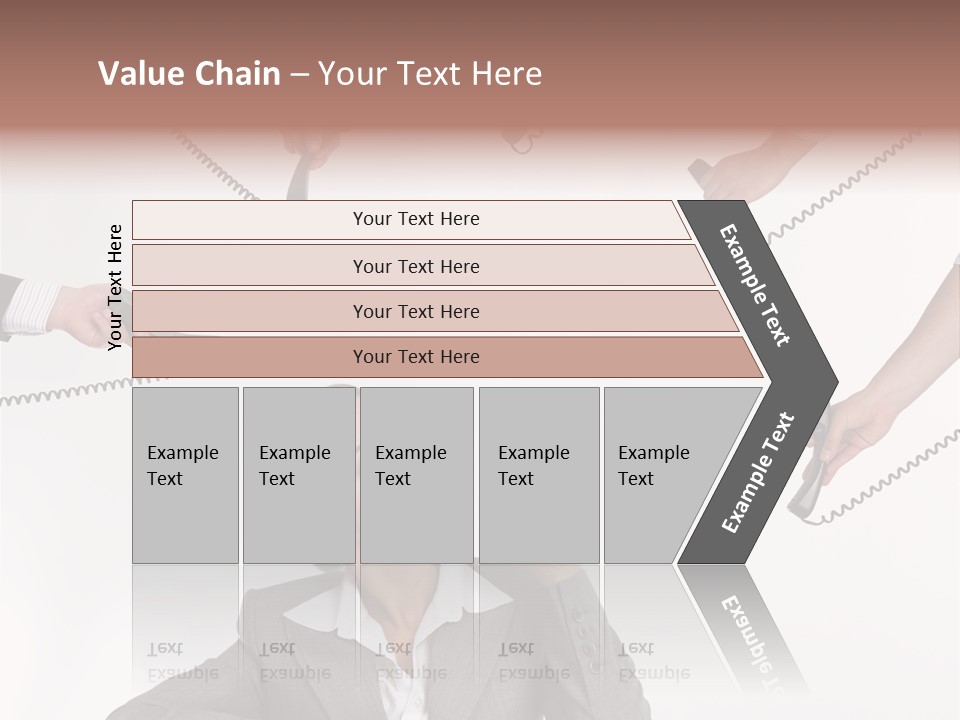 Lady Phone  PowerPoint Template