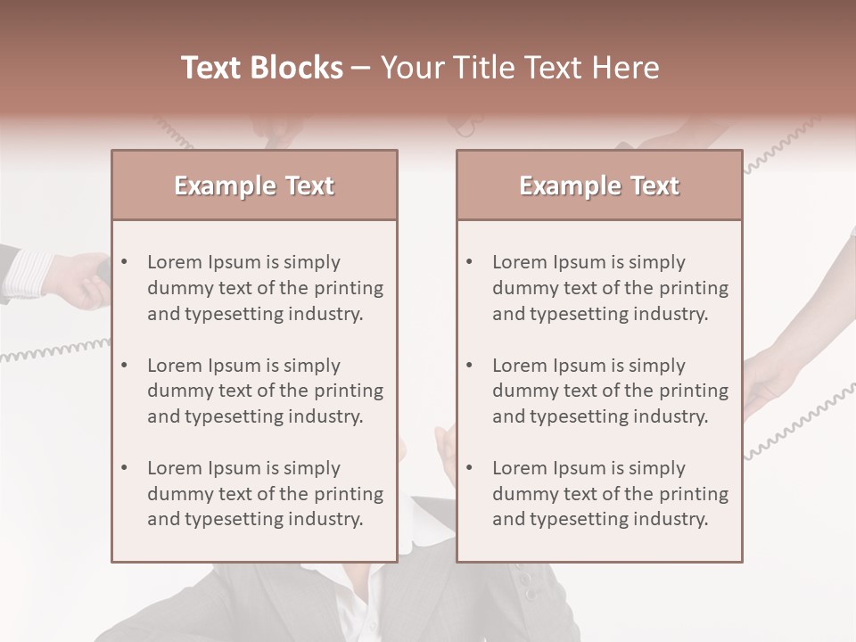 Lady Phone  PowerPoint Template