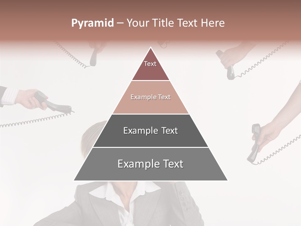 Lady Phone  PowerPoint Template