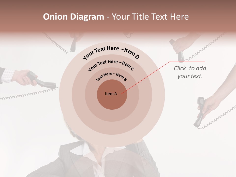 Lady Phone  PowerPoint Template