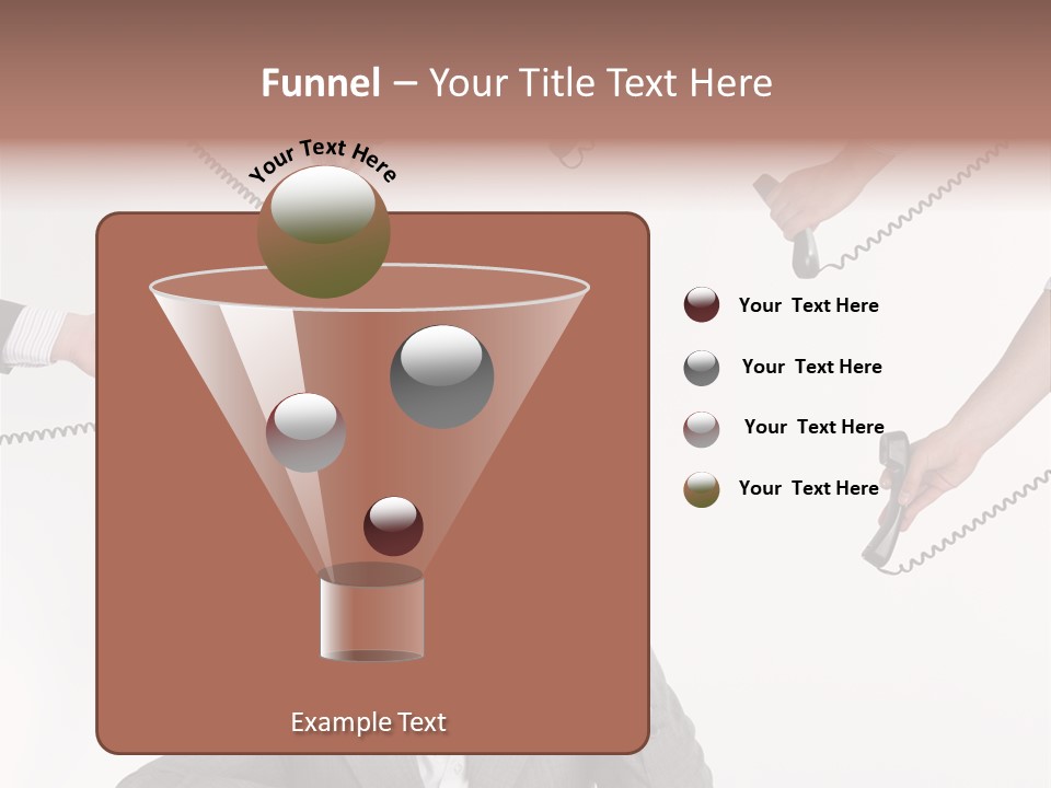 Lady Phone  PowerPoint Template