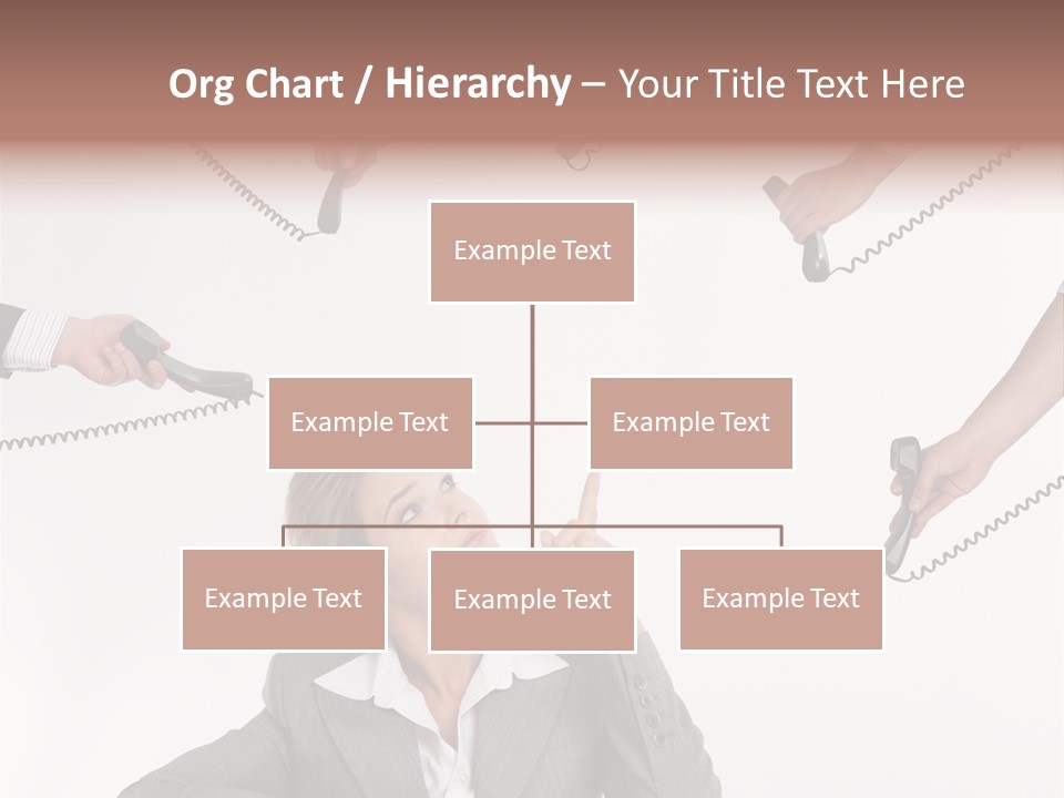 Lady Phone  PowerPoint Template