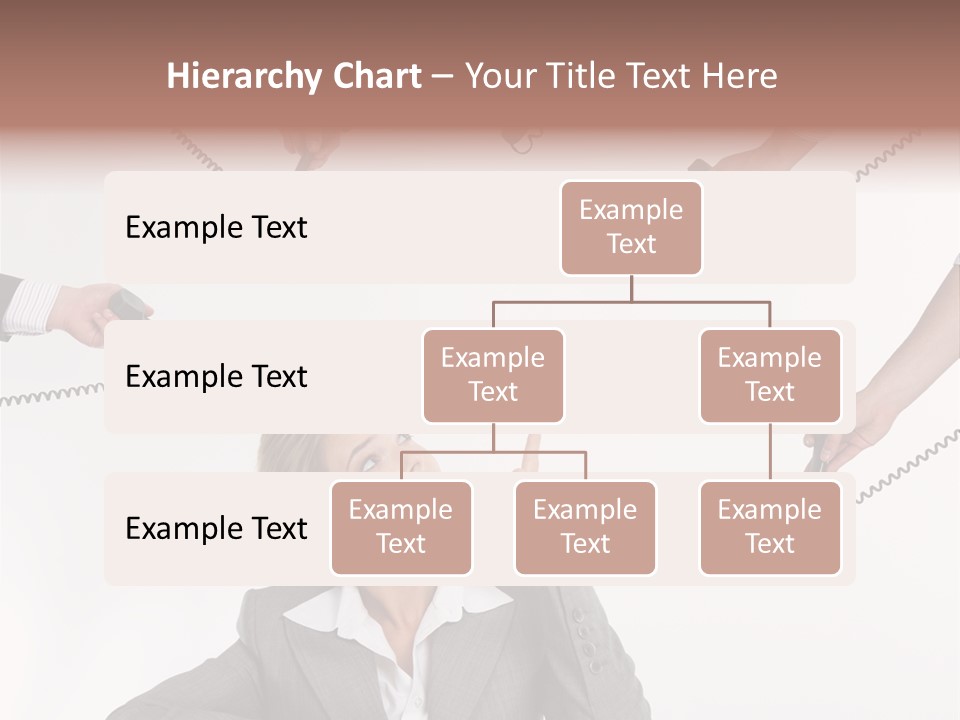 Lady Phone  PowerPoint Template
