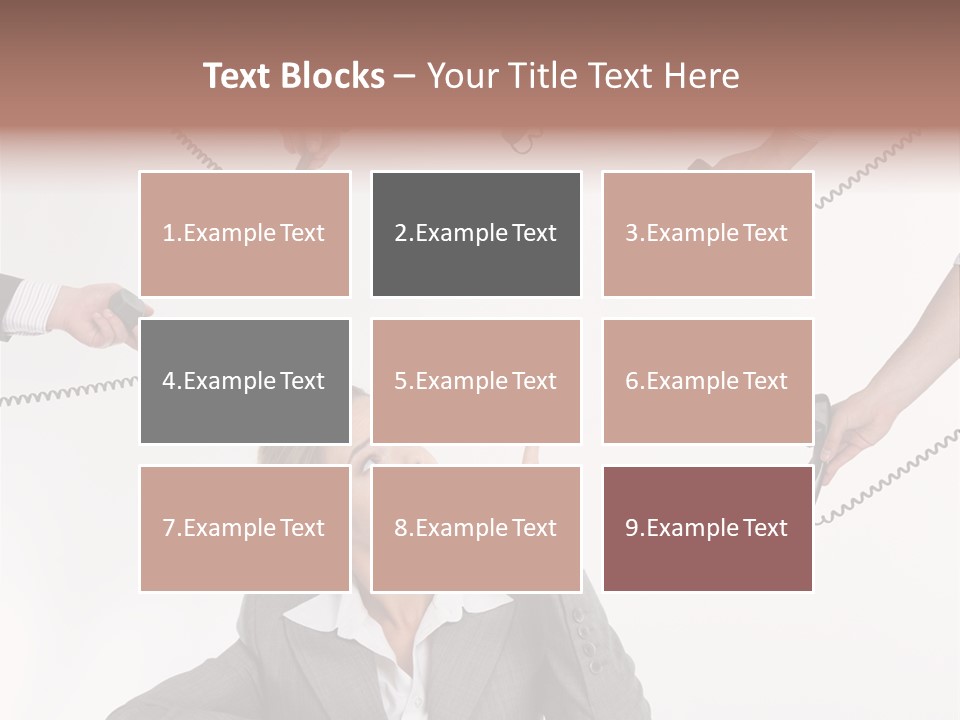 Lady Phone  PowerPoint Template
