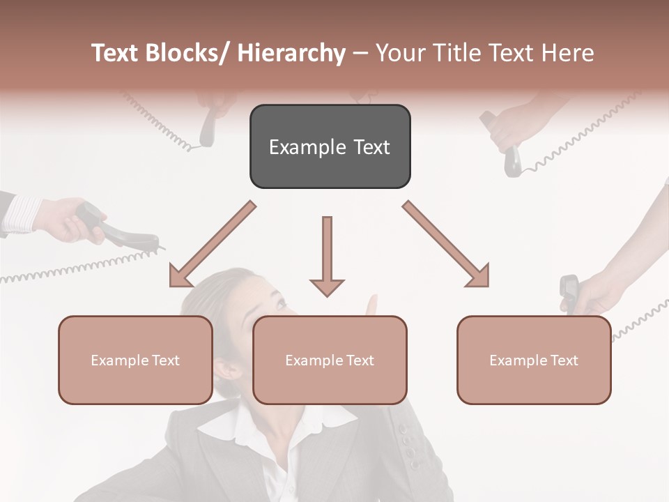 Lady Phone  PowerPoint Template