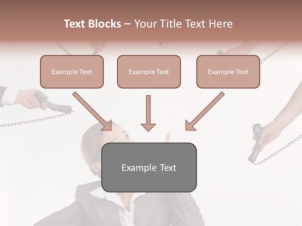 Lady Phone  PowerPoint Template
