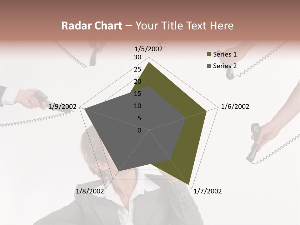 Lady Phone  PowerPoint Template