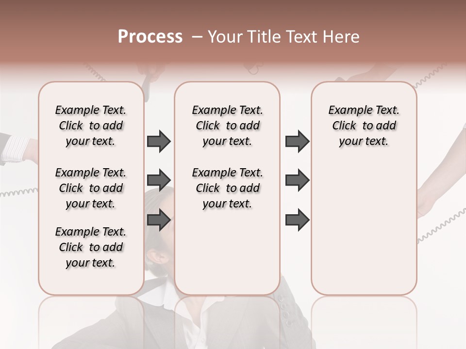 Lady Phone  PowerPoint Template