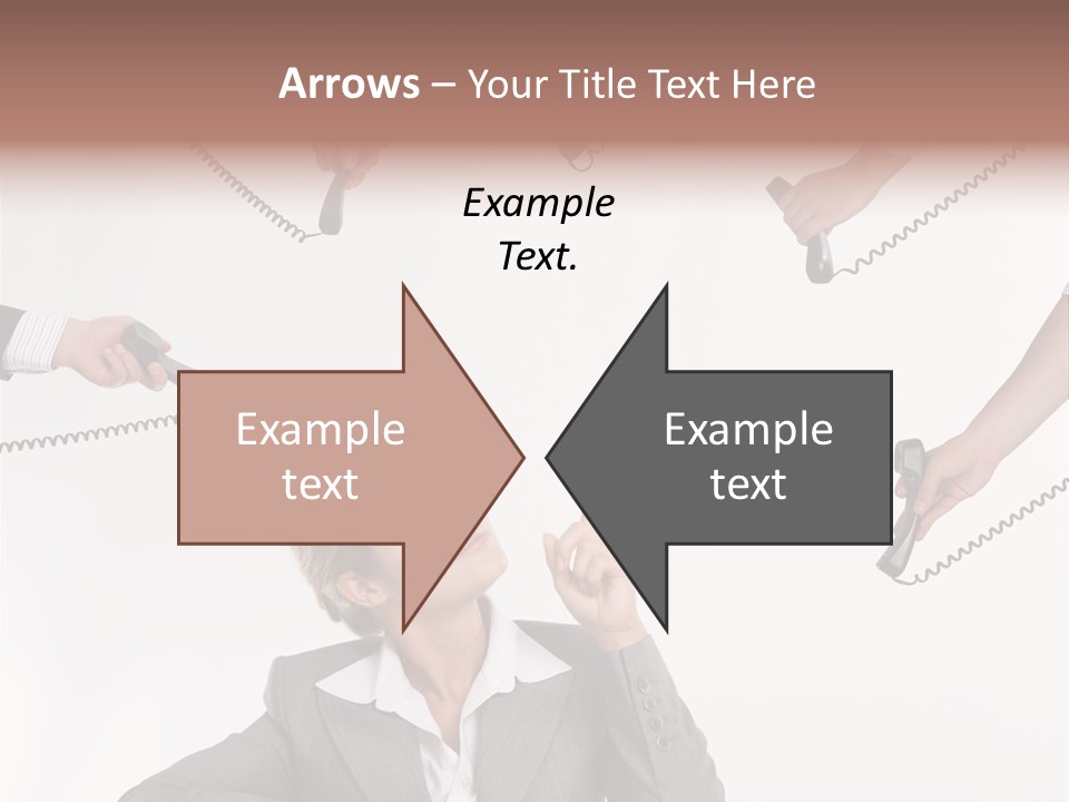 Lady Phone  PowerPoint Template