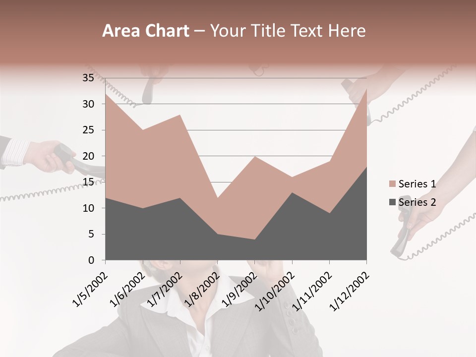 Lady Phone  PowerPoint Template