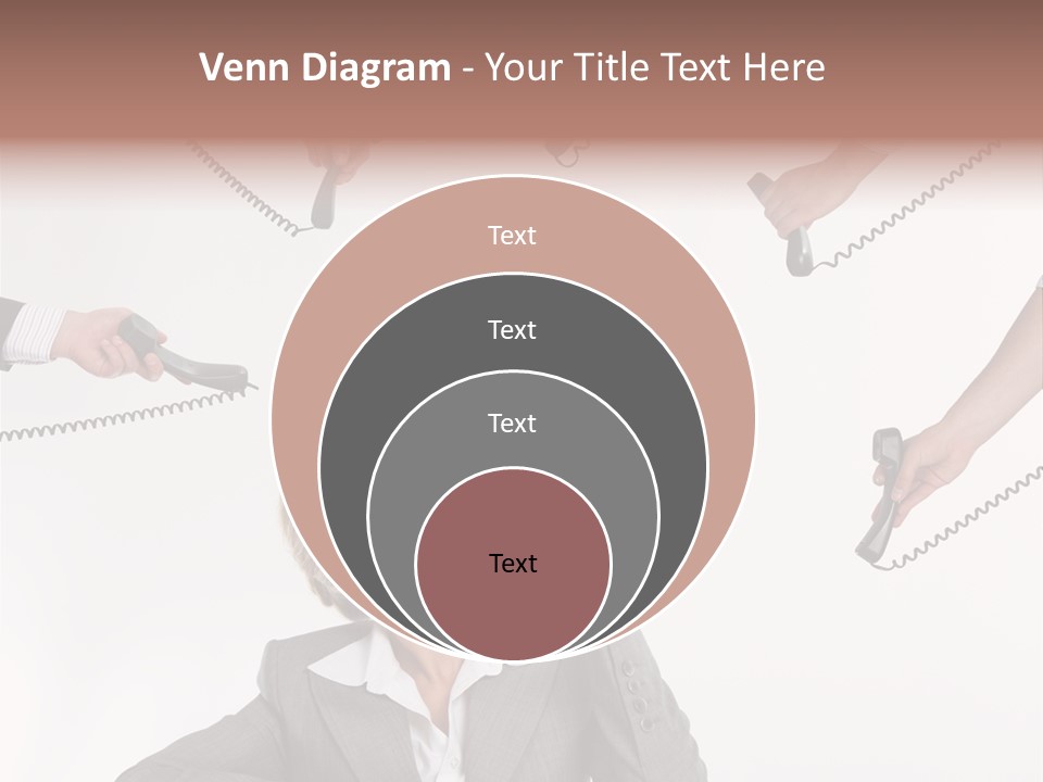 Lady Phone  PowerPoint Template