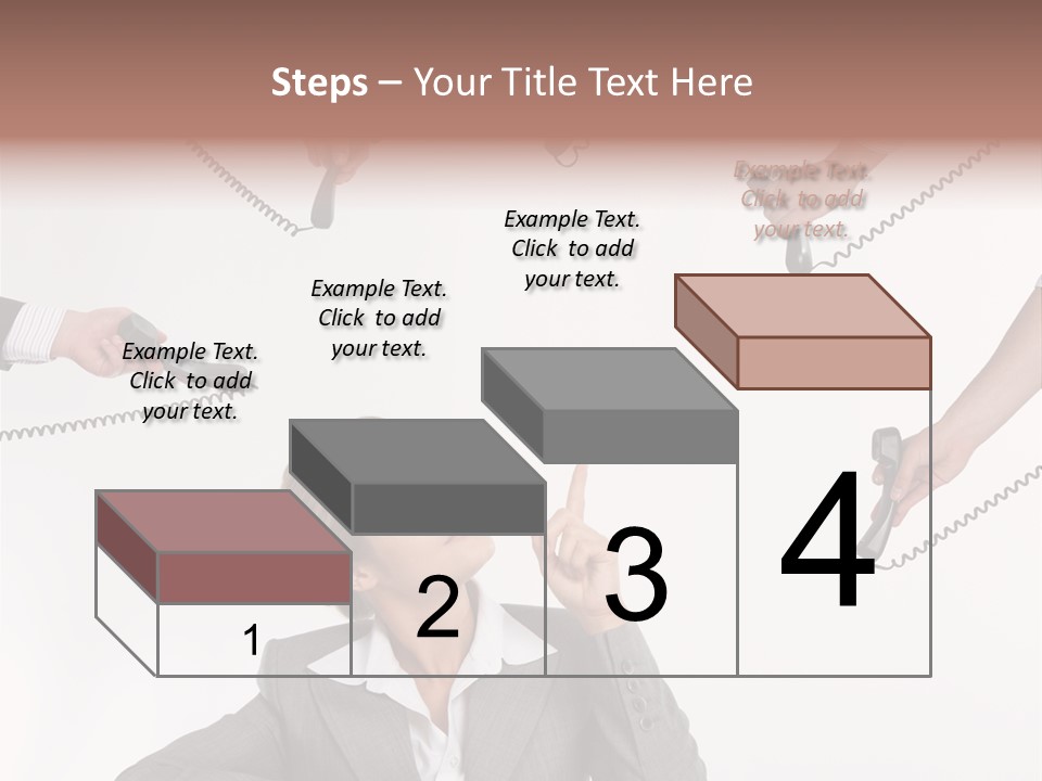 Lady Phone  PowerPoint Template