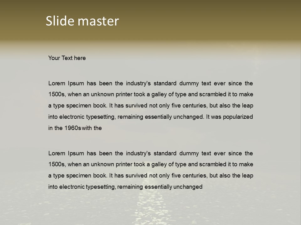 Weather Horizon Travel PowerPoint Template