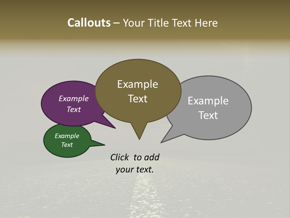 Weather Horizon Travel PowerPoint Template