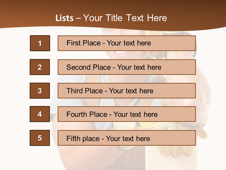 Yellow Construction Suit PowerPoint Template