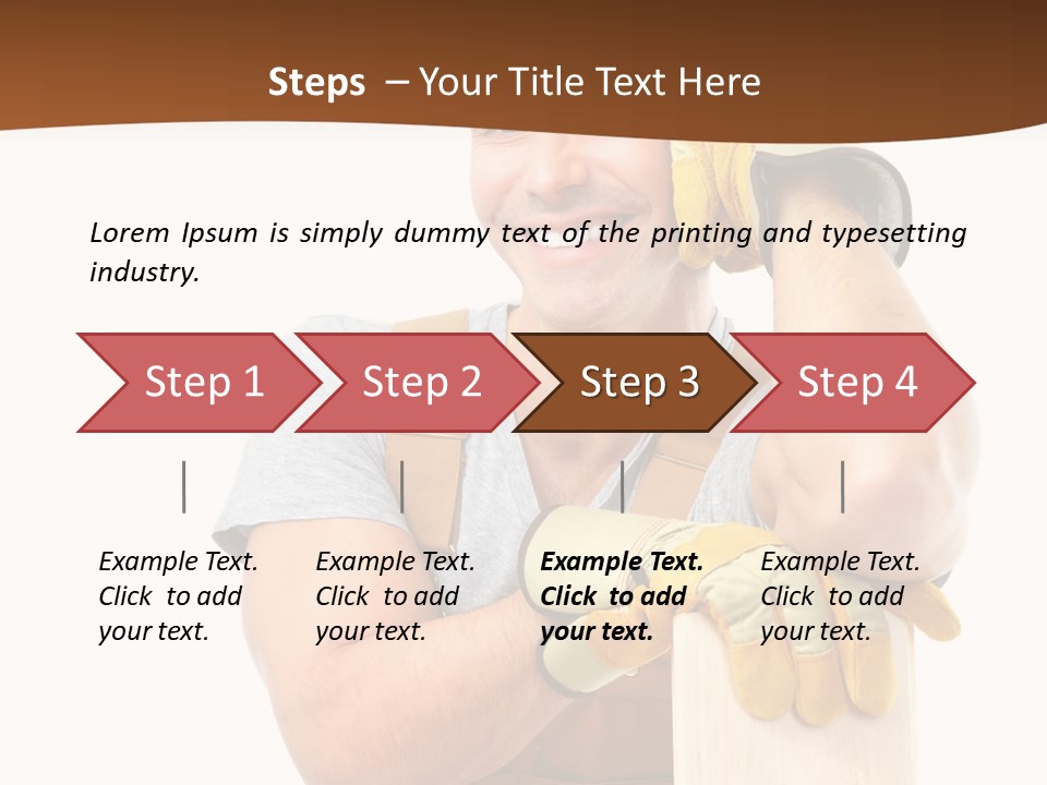 Yellow Construction Suit PowerPoint Template