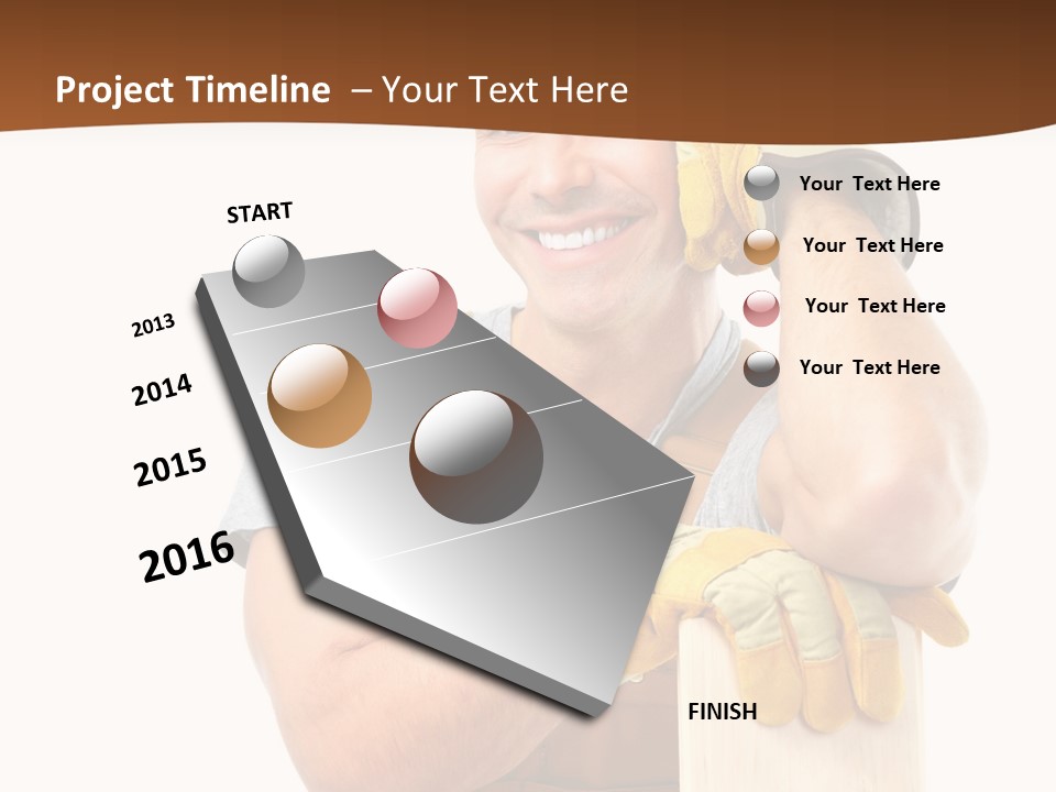 Yellow Construction Suit PowerPoint Template