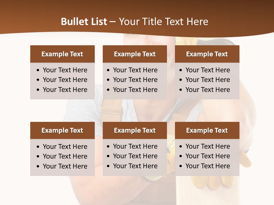 Yellow Construction Suit PowerPoint Template
