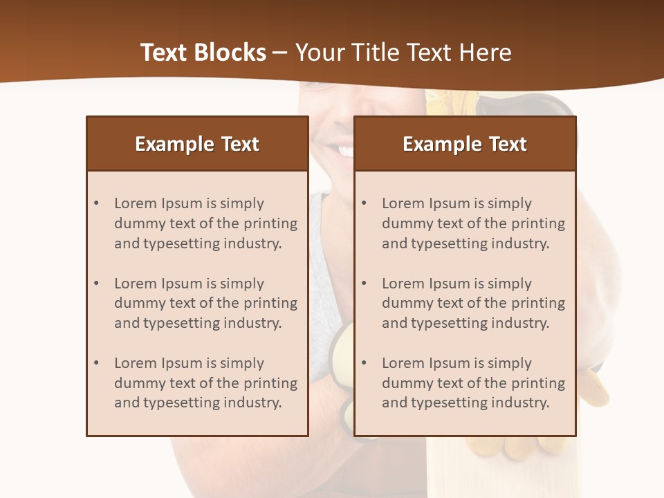 Yellow Construction Suit PowerPoint Template