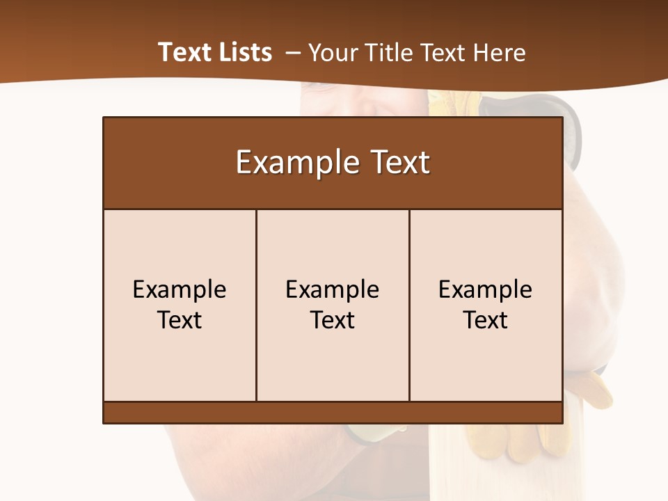 Yellow Construction Suit PowerPoint Template