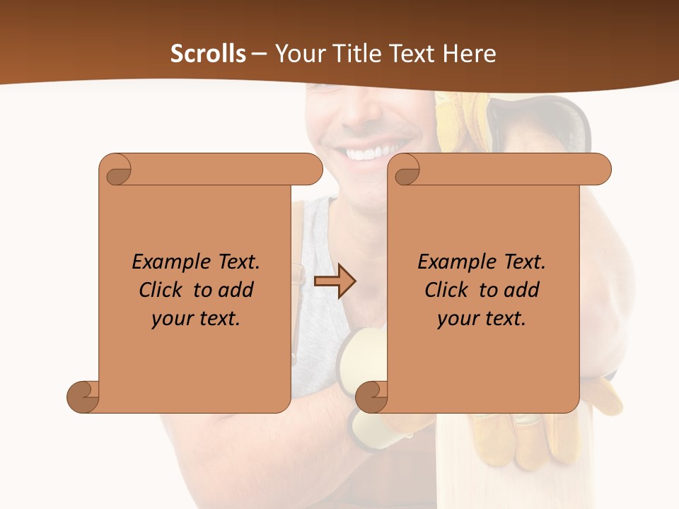 Yellow Construction Suit PowerPoint Template