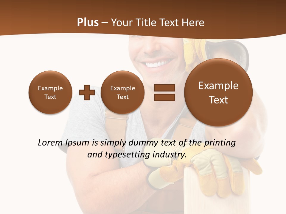 Yellow Construction Suit PowerPoint Template
