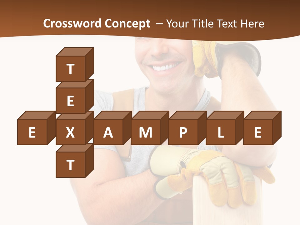 Yellow Construction Suit PowerPoint Template