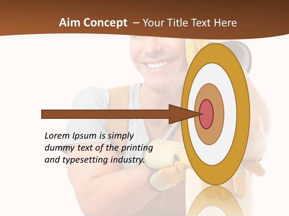 Yellow Construction Suit PowerPoint Template