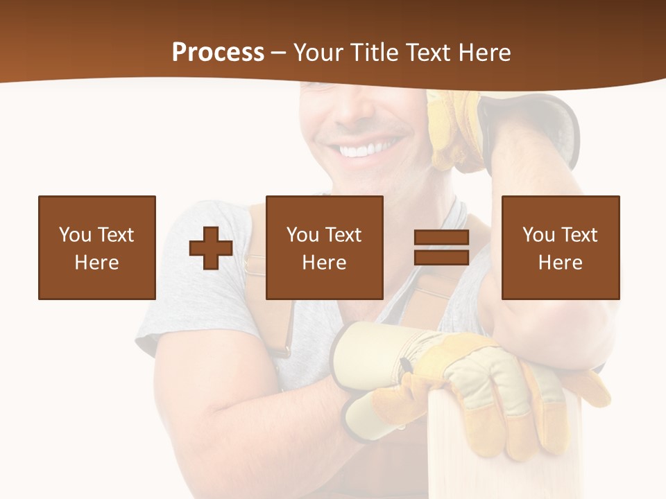 Yellow Construction Suit PowerPoint Template