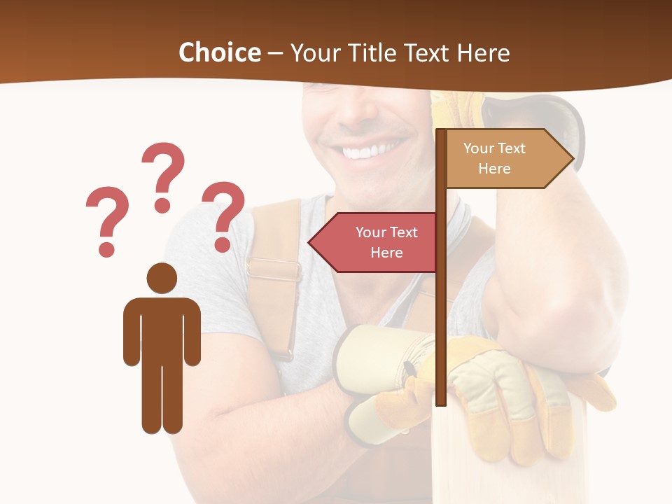 Yellow Construction Suit PowerPoint Template