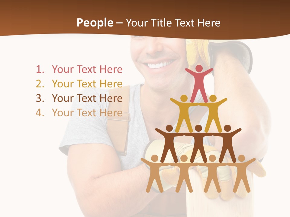 Yellow Construction Suit PowerPoint Template