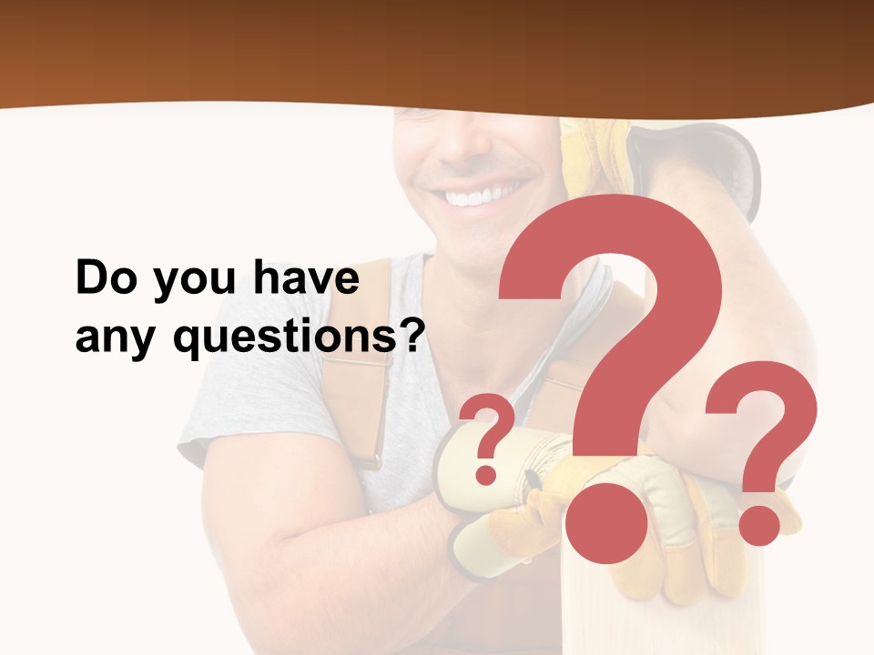 Yellow Construction Suit PowerPoint Template