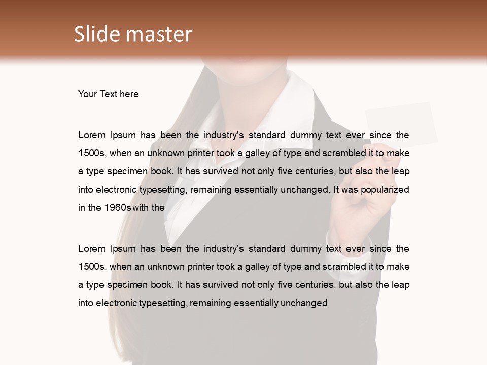 Face Clothing Commercial PowerPoint Template