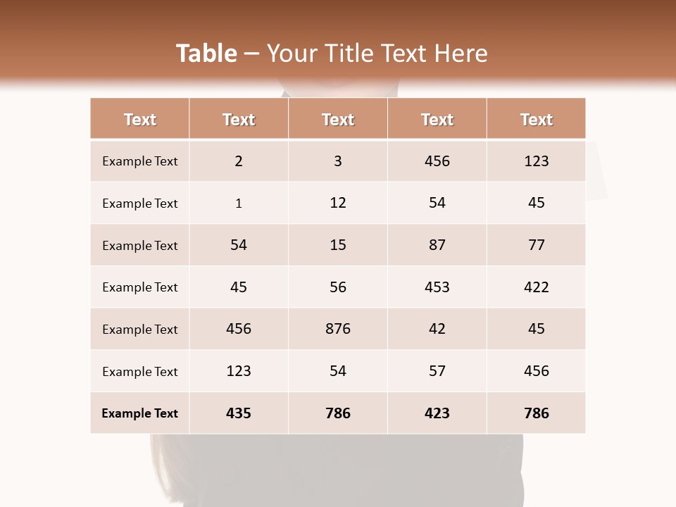 Face Clothing Commercial PowerPoint Template