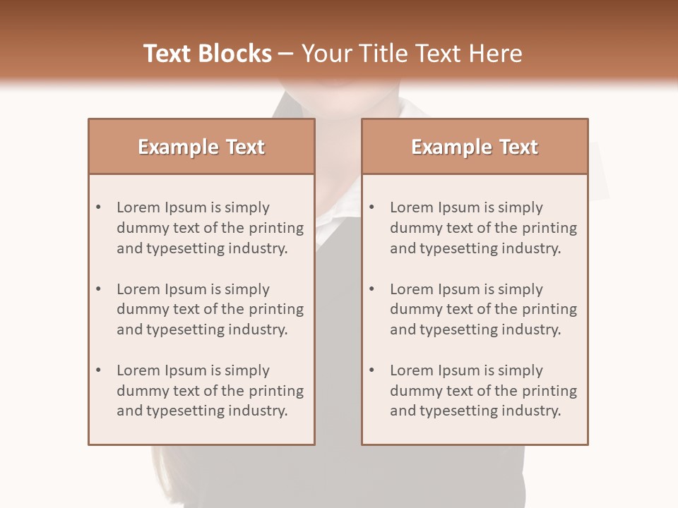 Face Clothing Commercial PowerPoint Template