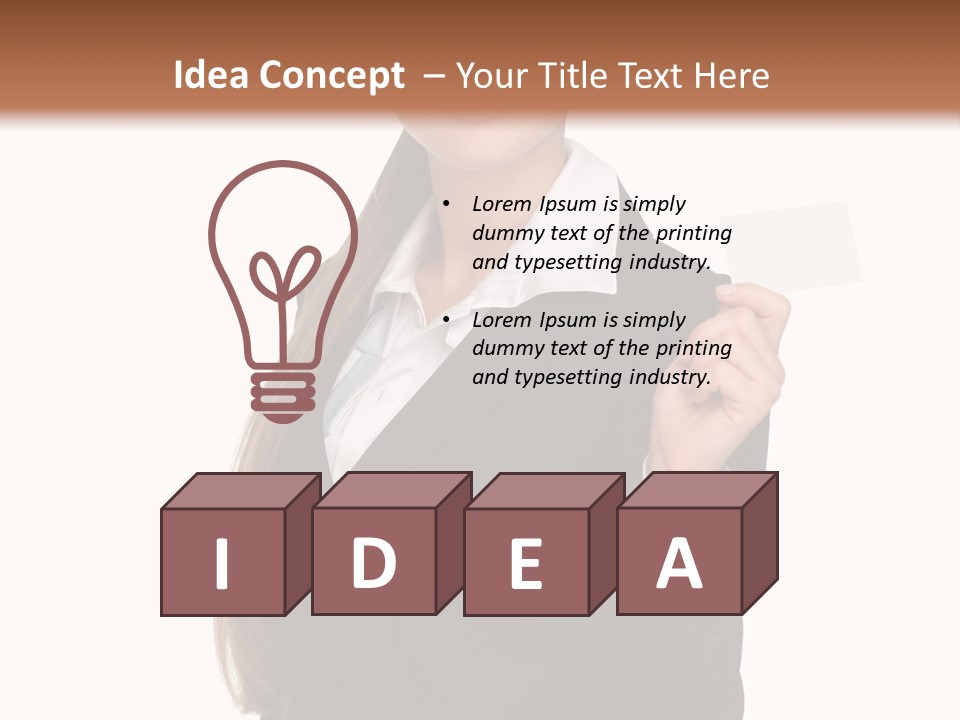 Face Clothing Commercial PowerPoint Template