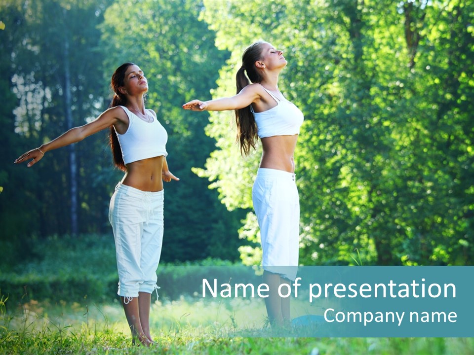 Adult Peaceful Health PowerPoint Template