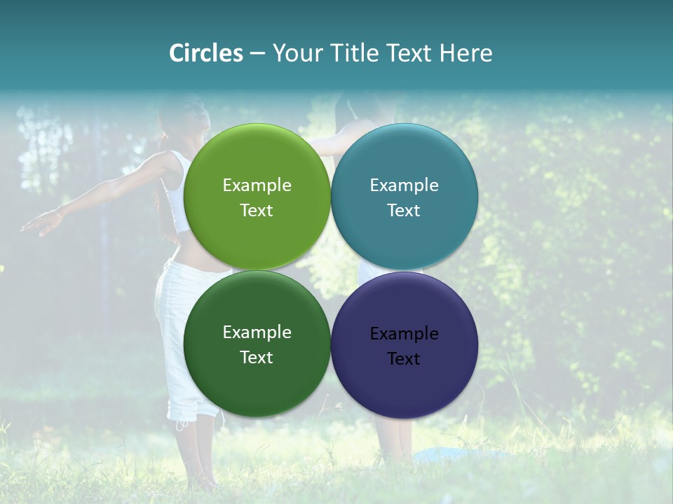 Adult Peaceful Health PowerPoint Template