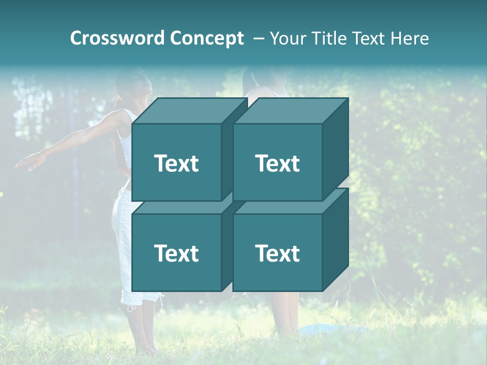 Adult Peaceful Health PowerPoint Template