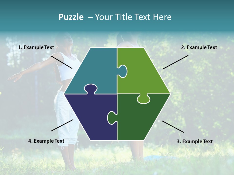 Adult Peaceful Health PowerPoint Template