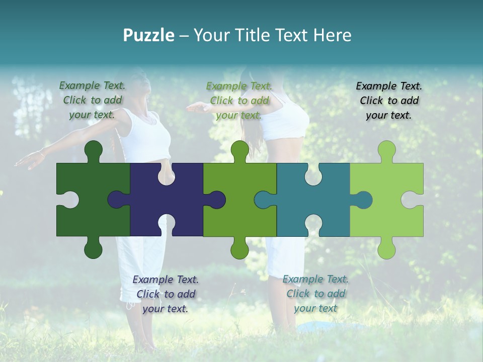 Adult Peaceful Health PowerPoint Template