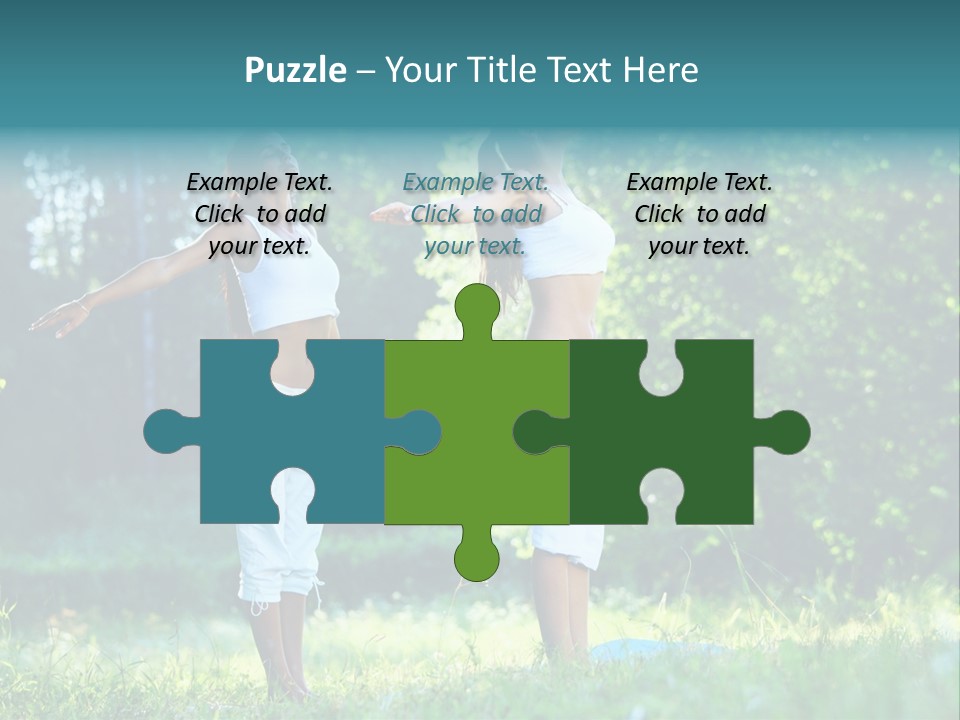 Adult Peaceful Health PowerPoint Template