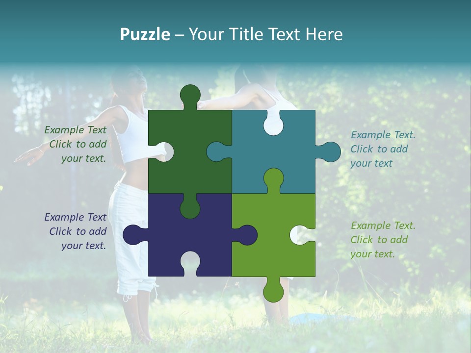 Adult Peaceful Health PowerPoint Template