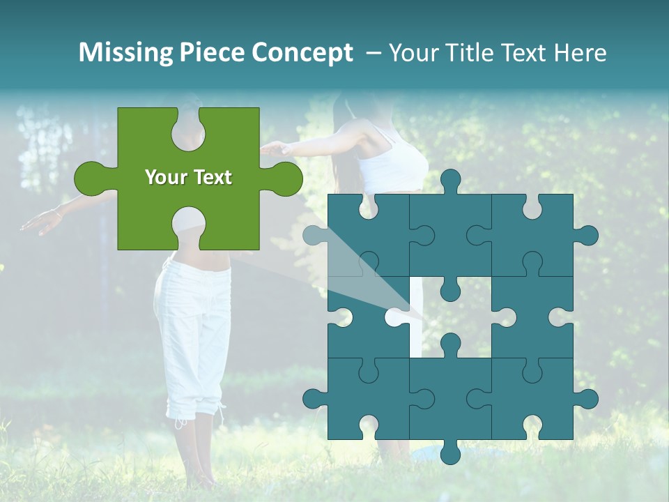 Adult Peaceful Health PowerPoint Template