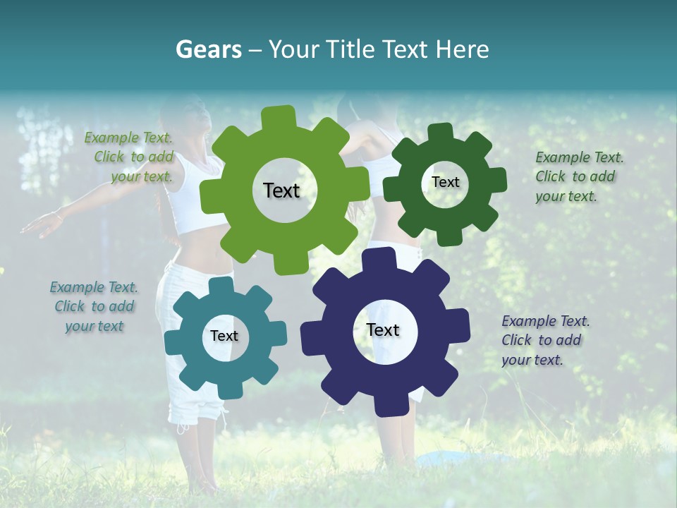 Adult Peaceful Health PowerPoint Template